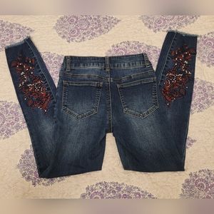 Size 1 Skinny Jeans with Embroidery